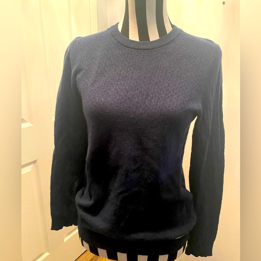 Nice Navy Blue Soft Sweater